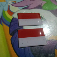 PIN Dada bendera merah putih bahan resin