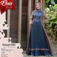 SEPLY GISSEL 303 SKY BROWN Gamis Muslim