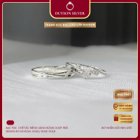 Nhẫn đôi bạc 925 chế tác Duyson Silver, Nhẫn đôi bạc hẹn ước tình yêu Love story  ND27
