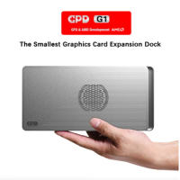 New GPD G1 Smallest Graphics Card Expansion Dock AMD Radeon RX 7600M XT Mobile Graphics, 8GB GDDR6, Oculink, USB4, Thunderbolt 4