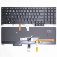 100%New US Original Keyboard For DELL For Alienware 17 R4 P31E 0WN4Y PK131QB1A00 V155725AS1 NSK-EE0BC 01 English RGB Backlit
