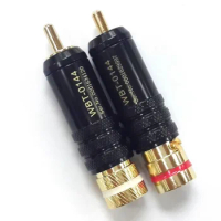 RCA Connector Connectors Male Signal Line Plug WBT 0144 RCA Plug Lotus Head Copper RCA Plug Connecto