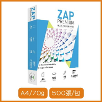 ZAP PREMIUM 多功能影印紙 A4 500張 70磅 影印紙 A4紙 白紙【APP下單9%點數回饋】