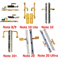 For Samsung Galaxy Note 8 9 10 Lite Plus 10+ 20 Ultra Original Phone New Power Volume on Off Button Internal Flex Cable Parts