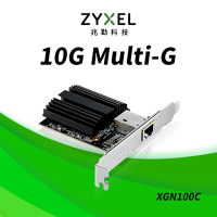 Zyxel合勤 XGN100C 10Gb 單埠 高速 有線網路卡 PCI-E 3.0 QoS 擴充卡 RJ45 銅纜 五速