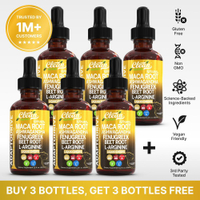 (CohesionShop44op6)Clean Nutra BOGO Organic Maca Root Liquid Drops with Ashwagandha Fenugreek Beet R