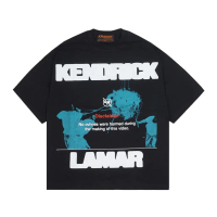 KAOS KENDRICK LAMAR THEY NOT LIKE US - RELAXED FIT - HITAM