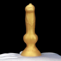 MINI Golden ANIMAL Dildo Flesh Realistic Dog Dildo Vagina Anal Butt Super Simulation Thick Dildo Adult Products Women Sex Toys