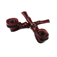 157mm Red Rosewood Chimney Double Carving Filter Long Smoking Pipes Herb Tobacco Pipe Cigar Grinder Smoke Cigarette Holder