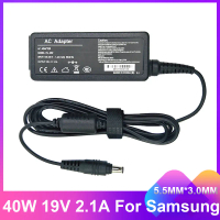 Bộ sạc Bộ Chuyển Đổi AC, 40W, 19V 2.1A, 5.5 * 3.0mm, dành cho máy tính xách tay Samsung Sense 630 pr