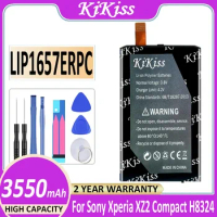 KiKiss New 3550mAh High Quality LIP1657ERPC Battery For Sony Xperia XZ2 Compact XZ2 Mini H8324 H8314 SO-05 Battery