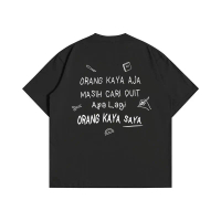 Kemeja-T Asia, Kay ASA, Warna Oren, Kad Tefrdcqmmlxl baju boxy bundle baju baju hype original lel
