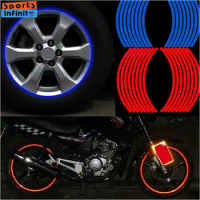 Reflective Sticker for Car Motorcycle Motorbike Tyre Mountain Bike Wheel Rim Decal Safety Tape Cycling Accessory 26 inch Bicycle