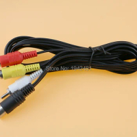 10PCS 1.8m Nickle Plated Stereo AV Leads Audio Video RCA Composite Cable for Sega Saturn System console