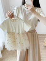 小雛菊親子裝 喂奶期女裝夏季時尚外出純棉產后衣服t恤哺乳上衣