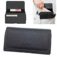 Leather Wallet Phone Case Pouch For vivo X100 Pro Plus Waist Belt Flip Card Bag For VIVO X90S X80 Lite X70 X60t Pro Plus X Note