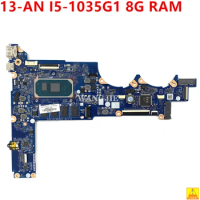 Used For HP Pavilion 13-AN1018TU 13-AN Laptop Motherboard L68367-001 L68367-601 DAG7DCMB8D0 With I5-1035G1 CPU 8G RAM