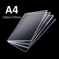 Akrilik Lembaran Ukuran A4 21CM X 29,7 CM Tebal 2mm & 3mm Acrylic Bening - Papan Akrilik Lembaran Be