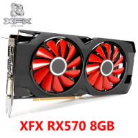 Original XFX RX 570 8GB 256Bit GDDR5 Graphics Cards For AMD RX 500 RX570 8GB Video Card Series VGA Cards RX570 HDMI DVI 570 Used