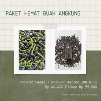 Paket hemat buah angkung segar & kering 200 biji