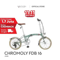 London Taxi CHROMOLY Folding Bike 16 - Sepeda Lipat 16 Inch (Area Jadetabek) Red