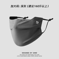 開車防曬面罩男夏季透氣騎行防曬口罩薄款冰絲護眼角女防紫外線-深灰色加大碼【推薦160斤以上】 均碼-款式4