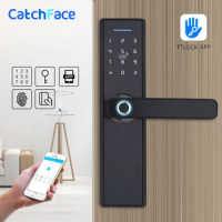 WIFI App Electronic Door Lock, Intelligent Biometric Door Locks Fingerprint, smart wifi Digital Keyless Door Lock