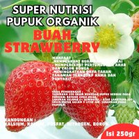 Pupuk Booster Buah Strawberry Super Nutrisi Organik Pelebat & Nutrisi Tanaman Isi 250gr Kandungan Ka