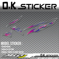 Sticker Striping Decal Transparan Cutting Yamaha Mio J Stiker Aksesoris Sepeda Motor Sudah Cutting |