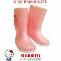 日本 sanrio 三麗鷗 Hello Kitty 粉紅色兒童雨鞋 《 日本製 》 ★ Zakka'fe ★