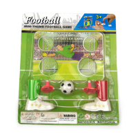 Mini Thumb Soccer Set – 1 Ball, 2 Thumb Shoes, 1 Goal Post – Toy Fun Tabletop Football Game Kids Mai