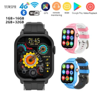 New Children Smart Watch 2+32GB with GPS Wifi Bluetooth Support Hebrew Heart Rate Tracking SOS 4G SIM Phone Watch for Kids T9