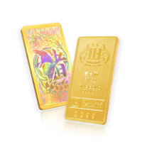【煌隆】限量版幻彩豬年1兩黃金金條(金重37.5公克)