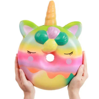 huge squishy toy Unicorn Doughnut Slow Rising Squeeze Toys Stress Relief Toy Huge Squishy Squshi Jumbo Cake For Kid Gifts