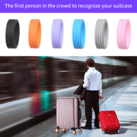8pcs Travel Luggage Caster Shoes Silicone Suitcase Wheels Protection Cover With Silent Sound Trolley Box Casters Cover