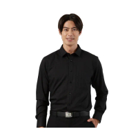 【Blue River 藍河】男裝 黑色條紋長袖襯衫-時尚型男必備(日本設計 舒適穿搭)
