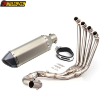 For Honda CB650F CBR650F 2014-2018 CB650R CBR650R 2019-2023 Motorcycle Exhaust Silencer Muffler with Header Pipe Manifold Escape