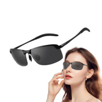 Photochromic Safety Glasses Photochromic Polarized Fishing Sunglasses Multi-Use Eyeglasses For Indoor Outdoor Photochromic