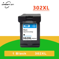 Black 302XL Ink Cartridge Replacement for HP 302XL 302 Deskjet 1110 2130 1112 3630 3632 Officejet 3830 3831 3833