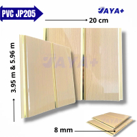 Jaya+ Plafon PVC GLOSSY JP205 Nat Tengah Ukuran 20 cm x 5.95 m x 8 mm Kualitas Terbaik untuk Rumah A