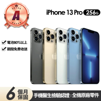 【Apple】A級福利品 iPhone 13 Pro 256G(6.1吋)原廠快充組