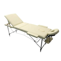 Portable three-fold massage table, massage bed, portable home beauty bed, folding acupuncture massage table