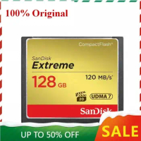 SanDisk extreme pro CFcards Memory Card 32GB 64GB 128GB 120MB/S High Speed compact flash card for camera DSLR and HD Camcorder