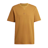 Adidas M LNG TEE Q2 IS1594 男 短袖 上衣 T恤 運動 休閒 基本款 棉質 寬鬆 土黃