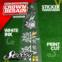 Striping UV Scoopy Karbu Variasi Transparan Medusa - Stiker Striping Scoopy Karbu 2010 2011 2012 Cus