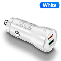 Tiêu chuẩn 45W PD 45W + cổng USB kép sạc nhanh, dành cho bộ sạc ô tô QC3.0 3A