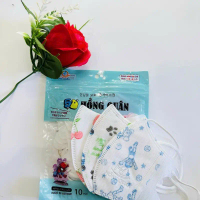 Hồng Quân Khẩu Trang 5D Bé Hồng Quân từ 2-5 tuổi Vải Không Dệt Thiết Kế 5D Bảo Vệ Trẻ Em Màu Hồng Qu