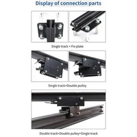 TaffSTUDIO Lampu Gantung Studio 4 Rel 4 Pantograf 3M - Pencahayaan Profesional, Efisien, Aman, dan K
