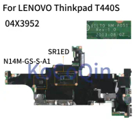 KoCoQin Laptop motherboard For LENOVO Thinkpad T440S Core I5-4300U SR1ED N14M-GS-S-A1 Mainboard 04X3950 04X3952 VILT0 NM-A051