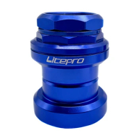 Litepro for Brompton Bowl Group Folding Bike Headset 34mm External Ultralight Aluminum Alloy Headset Brompton Accessories,Blue